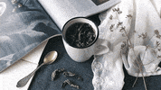 tea breakfast GIF by Daria Khoroshavina