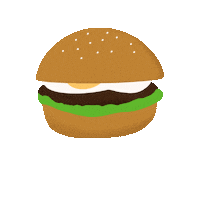 Food Hamburger Sticker