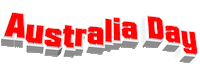 text australiaday Sticker