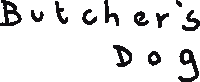 Butchers Dog Sticker by butchers dog poetry magazine