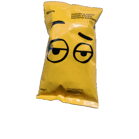 smugcompany smug potato chips smug face smugface Sticker