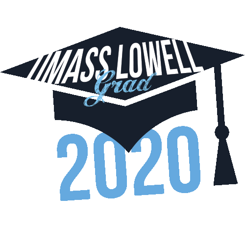 umasslowell cap graduate grad class of 2020 Sticker