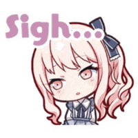 Disappointed Mizuki Sticker