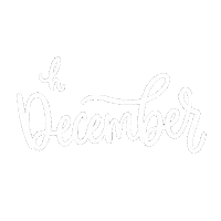 Lettering December Sticker