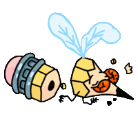 Art Bee Sticker