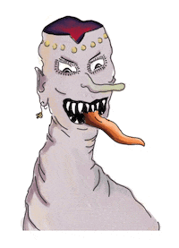 bezwepo monster jesus braindead brainless Sticker