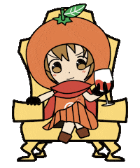 Girl Grapefruit Sticker by Entowa's