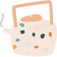 BreatheLiveExplore flower orange relax tea Sticker