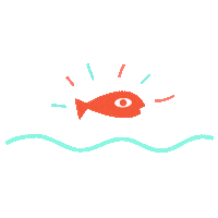 Fish Sticker by goodbag
