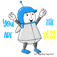Happy Robot Sticker by Royalrivermusik