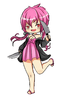 Lunime anime girl pink games Sticker