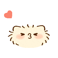 Cat Kiss Sticker by Bichi Mao
