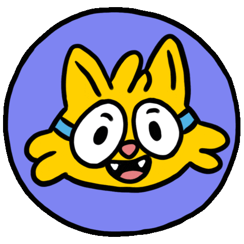 Cat Character Sticker by Esmile Studio