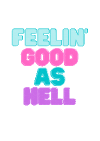 Flashing Feeling Good Sticker by Andie