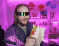 brysupersaurus dance retro vibing synthwave GIF