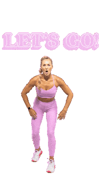 Lets Go Fitness Sticker by Danielle Pascente