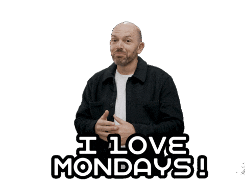 Monday Morning Sticker by Dark Web