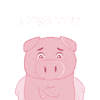 Sad I Miss You Sticker by PositivelyPigasus