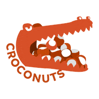 Crocomeal nuts crocodile nutella nut Sticker