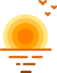 sun ocean Sticker