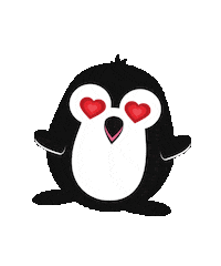 I Love It Heart Eyes Sticker by PENGEMS