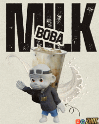 Bubble Tea Boba Drink GIF by Zhot