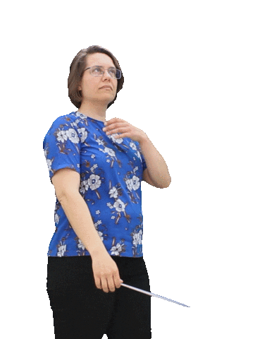 wendolienkrulmuziek wijzen conductor baton dirigent Sticker