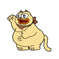 Fat Cat Dance Sticker by ChonkyCom