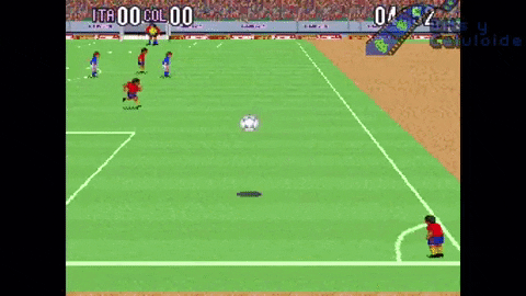 MyEmulatorOnline giphygifmaker snes retro gaming super soccer GIF