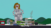 robot destroy GIF by South Park 