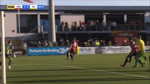 Goal Striker GIF by Cliftonville Football Club