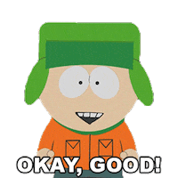 Kyle Broflovski Ok Sticker by South Park