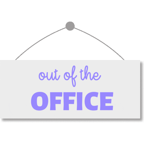 Out Of The Office Sticker
