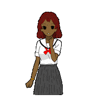 Cute Girl Sticker