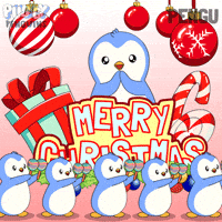 Merry Christmas Singing GIF by Pudgy Penguins