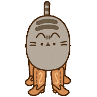 Cowboy Boots Sticker by Pusheen