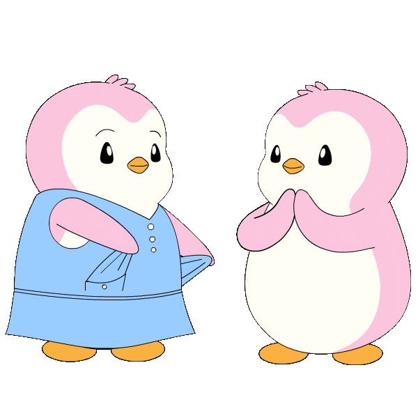 Surprised Fun Sticker by Pudgy Penguins