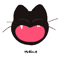 Kitty Gatos Sticker by La Chica Conejo