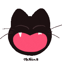 Kitty Gatos Sticker by La Chica Conejo