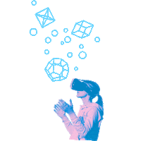 AMLgMATD miami vr virtual reality amlgmatd Sticker