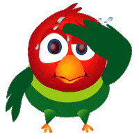 Tired Bird Sticker by Cuckoo Workout