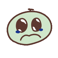 Sad Cry Sticker