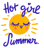 Hot Girl Summer Sticker by Eledraws (Eleonore Bem)
