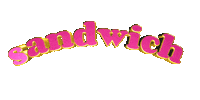 food text wordart sandwich Sticker