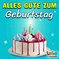 Happy Birthday GIF by Lucas and Friends by RV AppStudios