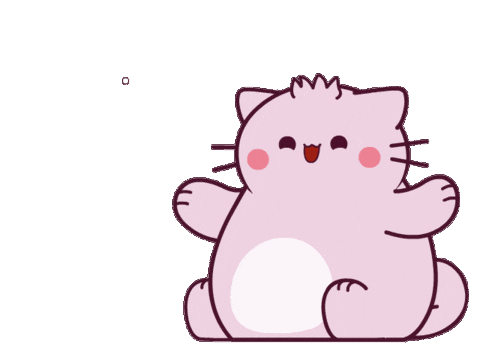 I Hope Cat Sticker by Pembe