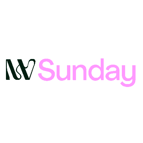 Sunday Sticker by Modern Visuals