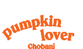 Fall Pumpkin Sticker by Chobani