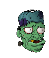 cinicgames halloween trick or treat frankenstein the wardrobe Sticker