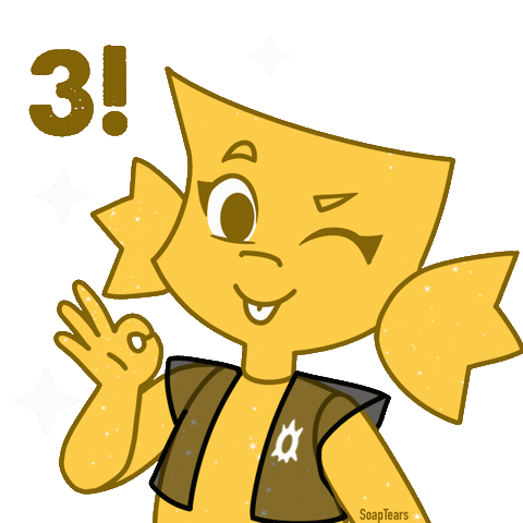 Excited Wink Sticker